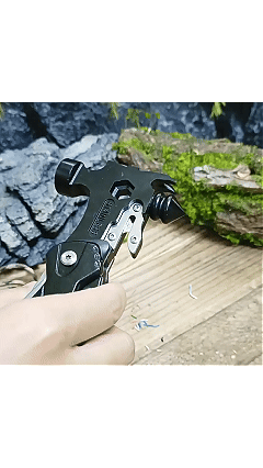 Camping Essentials Multitool,16 in 1 Multi Tool Survival Gear with Hammer, Pliers, Knife, Screwdrivers, Bottle Opener & Car Safety Hammer, for Camping, Hiking, Gift for Dad Him