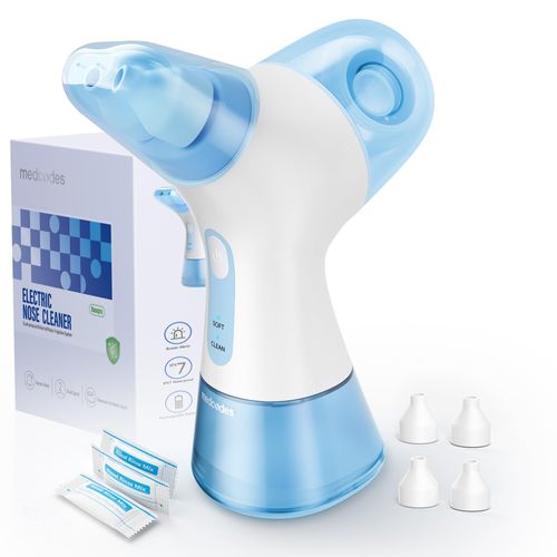Nasal Irrigation System, Electric Sinus Rinse Machine with 30 Salt Packets, Dual Water Tank Self-Cleaning and Automatic Waste Collection, Nasal Washer for Congestion & Sinus Care