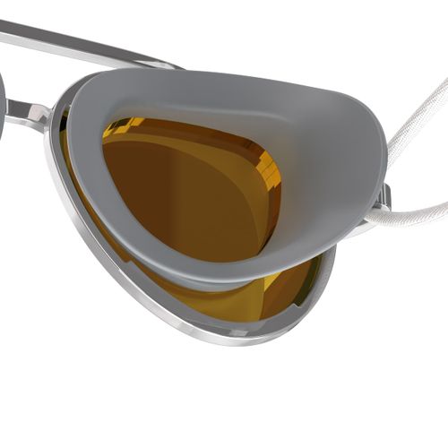 Full-View Anti-Fog Swimming Goggles for Adults - Wide Panoramic Lens, No Leak, Anti UV - for Training and Competition