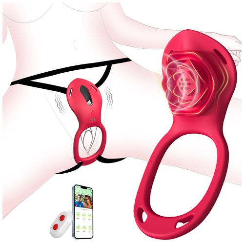 Wearable App & Remote Control Vibrator for Women, Quiet Wearable Panty Massager with Adjustable Strap, Hands-Free Personal Wellness Device, Rechargeable Adult Couples Accessory