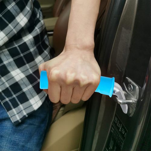 Auto Cane Portable Vehicle Support Handle, Car Door Assist Bar, Supports up to 300 Pounds, Car Door Handle for Elderly (1, Blue)