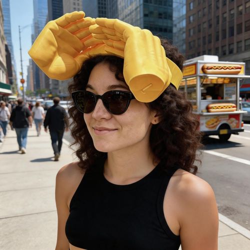 Hands Free Hand Shade Hat, Adjustable Funny Sun Visor Hat for Beach Travel Outdoor Activities & Photos