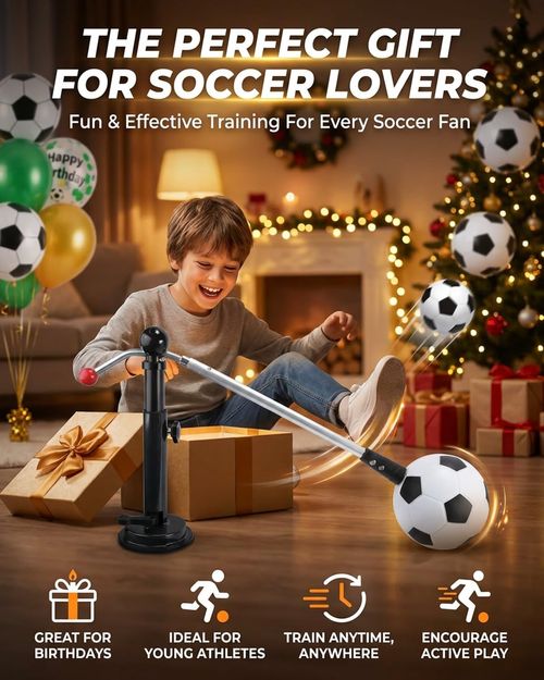 360 Soccer Trainer Solo Practice Equipment Adjustable Waist Belt Elastic Cord Ball Control Dribbling Passing Shooting Touch Training Aid Youth Kids Teens Adults