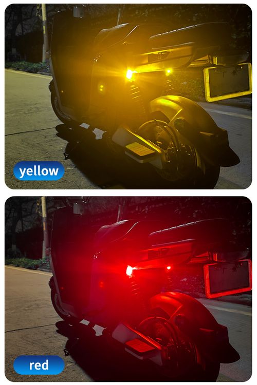 4-Piece Led Anti-Collision Lights with Remote Control, Multi-Color Warning Signal Lights for Motorcycles, PVC Circuit Board
