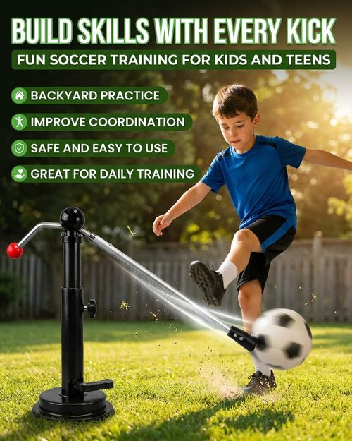 360 Soccer Trainer Solo Practice Equipment Adjustable Waist Belt Elastic Cord Ball Control Dribbling Passing Shooting Touch Training Aid Youth Kids Teens Adults