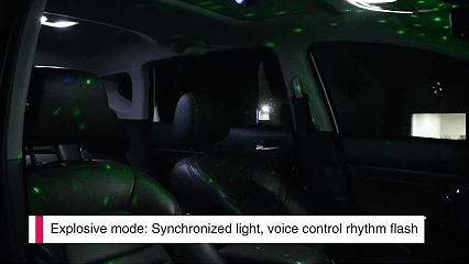 Wireless Car Interior LED Lights with Remote Control, Multcolor Lamps, USB Rechargeable Ambient Inside Night Lighting Kit for Cars Trucks SUVs Home Decoration, Wireless LED Ambient Lighting