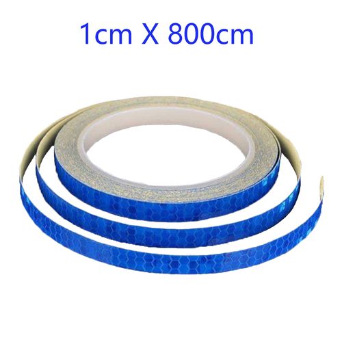 5 Pack Reflective Tape Outdoor Safety Warning Lighting Sticker Waterproof Bike Reflector Tape for Bicycle Bike Car Motorcycle DIY Rim Decoration (5 Color)