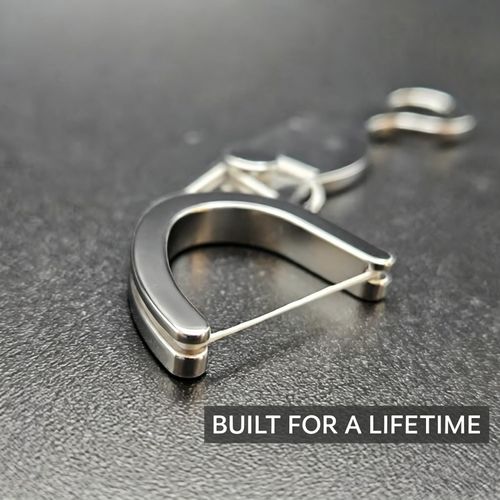 Stainless Steel Floss Pick, Reusable Metal Dental Flosser, Stainless Steel Floss Holder and Refillable Floss Pick, Minimalist Portable Permanent Teeth Cleaner