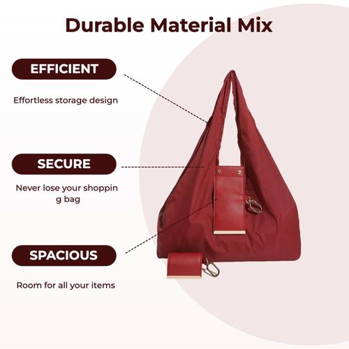 Portable Foldable Keychain Tote Bag |Collapsible Reusable Bag Keychain|Portable Ins Style Large Capacity Shopping Bag
