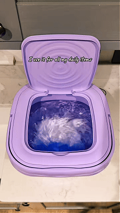 Washer Machine 8L Portable Washing Mini Foldable Sock Underwear Panties Retractable Household Washing Machine with Spinning Dry Washing Machine