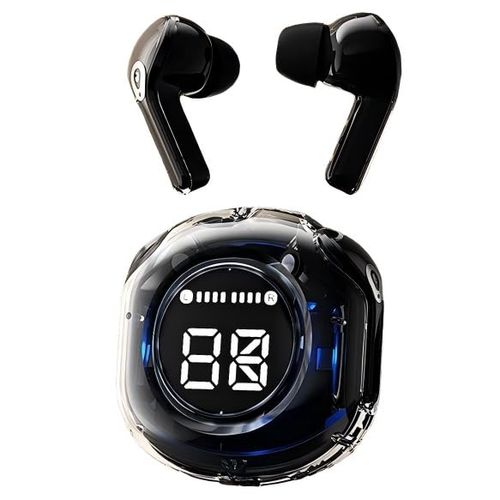 Bluetooth Wireless Earbuds with LED Display Charging Case, True Wireless Stereo, 3 Hour Playtime on 1 Hour Charge, 240 Hour Standby Time, 200mAh USB-C Rechargeable Case, Bluetooth 5.3