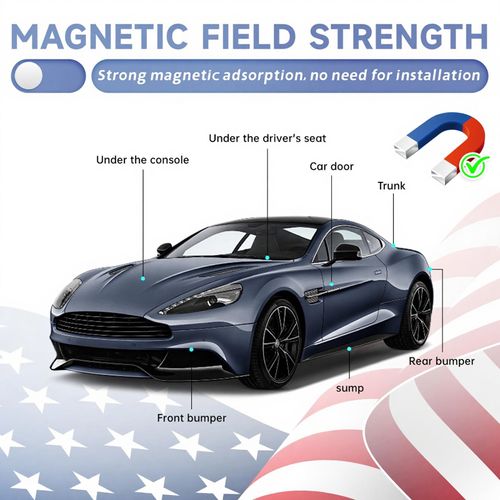 0.8 inch!Hidden Mini GPS Tracker for Vehicles Portable Real Time Magnetic Tracking Device Car Full Global Coverage Location Kids Dogs Trucks Person No Subscription Required Monthly Fee (1, Small Size)
