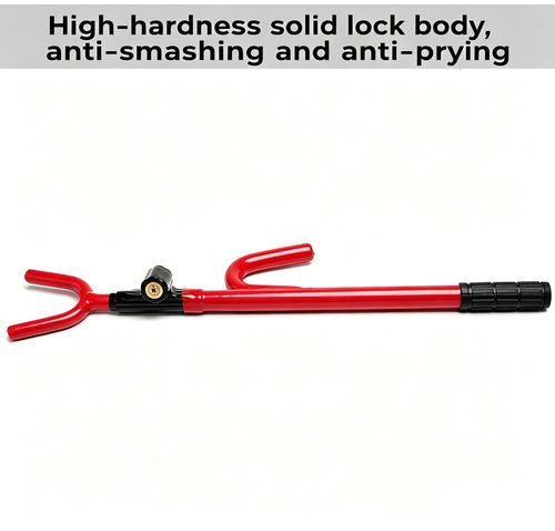 Upgraded Car Steering Wheel Lock Anti-Theft Device, Steering Wheel Locks for Car SUV, Easy Installation, Rubber Protection, Extendable Universal Security Device