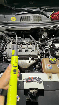 Under Hood Work Light Bar, 3000LM LED Magnetic Light Bar with Hooks, 5200mAh Cordless Rechargeable Hood Light Fathers Day Dad Gifts for Men/Mechanic/Car Repairing/Garage-Gree