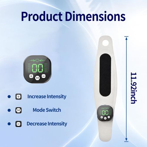 Electric Wrist Massager, Adjustable Microcurrent Wrist Support Wrap with 8 Modes 30 Intensity Levels Cordless Wrist Massage for Home Office Travel