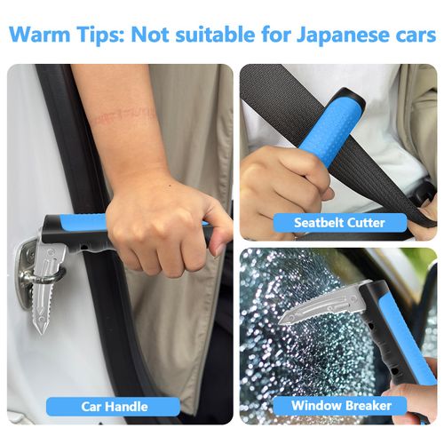 Car Door Handle for Elderly, 3-in-1 Car Handle Assist for Seniors, Portable Auto Cane Vehicle Support Handle, 500 lbs Capacity, Non-Slip Door Assist Bar