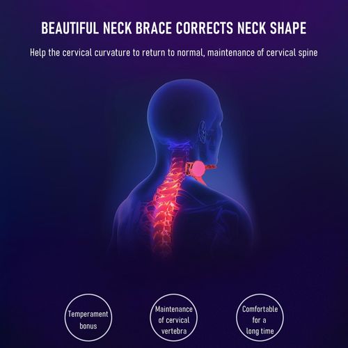 360° Adjustable Neck Collar - Neck Support with Neck Stretcher | Cervical Collar Made of Plastic for Correcting Forward Head Posture and Relieving Neck Pain