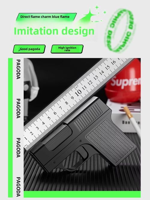 2025 Personalized cigarette case windproof inflatable gun-shaped lighter multifunctional cigarette case
