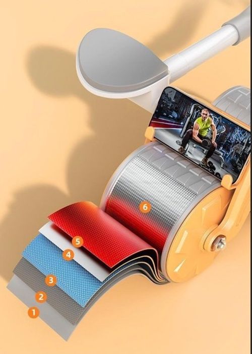 Flat abdominal wheel&Send kneeling mat