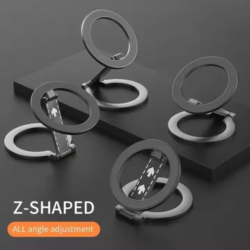Foldable Double-Sided Magnetic Phone Ring Holder for Kickstand Magnet Grip for iPhone 16 15 14 Huawei Phone Stand Holder