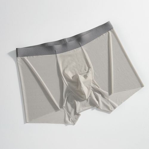 2025 Men's ice silk underwear quick-drying seamless boxer briefs breathable sports