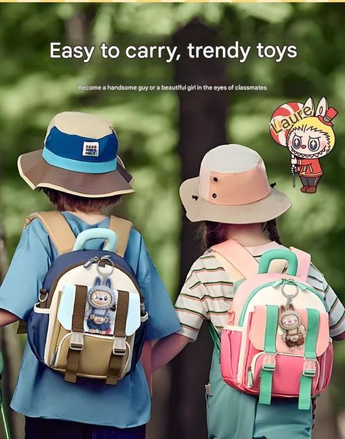 🔥2-pack: popular Labubu face-changing keychain doll pendant decompression toy