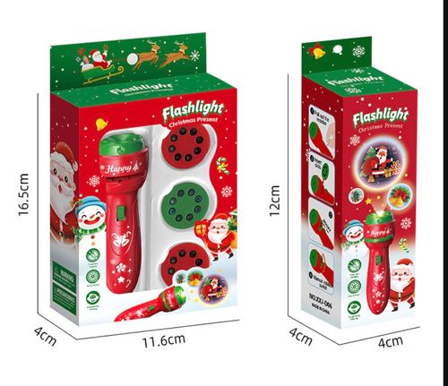 🎄🔥Christmas gift box: Children's Christmas Flashlight Projector, 24 Different Christmas Tree Santa Claus Christmas Image Projection Toy
