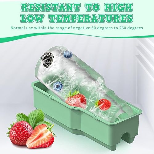 Two-hole 40 OZ Stanley Ice Bullies Cup Ice Cube Mold One-piece Stanley Ice Cube Mold with Cover Easy Demoulding