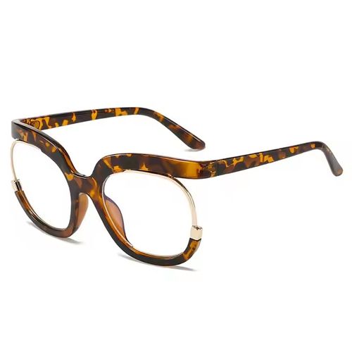 👓Blue Light Blocking Oversized Glasses Stylish Fake Round Eyeglasses  UV400 Protection Eyewear