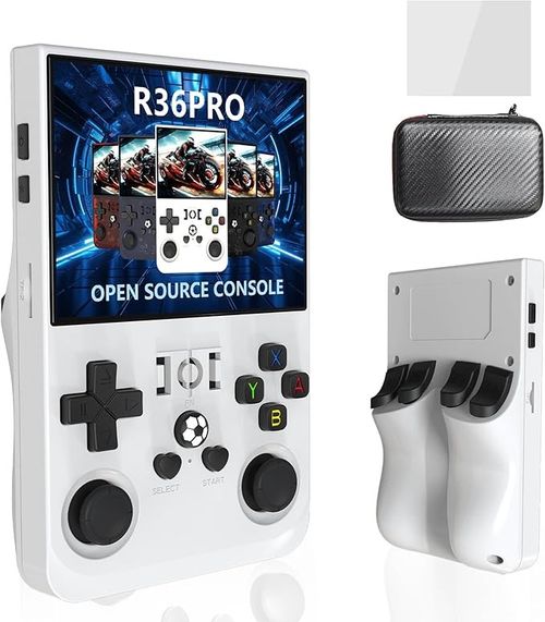R36S Retro Handheld Game Console Pro, 70000+ Classic Games Portable Handheld Game Console 128GB