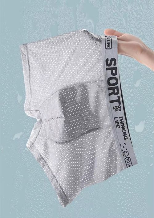 🔥🔥2 Pack Men's Breathable Mesh Briefs, Letter Print, Ultra-Thin Quick Dry, Seamless Boxer Briefs🔥🔥