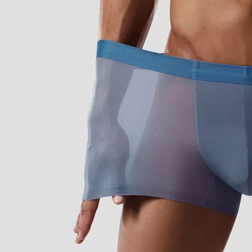 2025 Men's ice silk underwear quick-drying seamless boxer briefs breathable sports