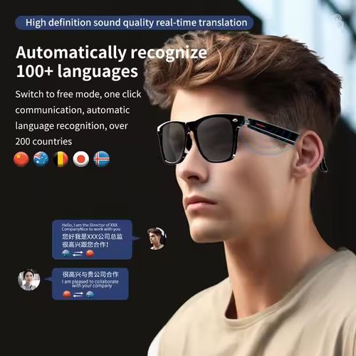 🔥AI translation smart glasses & light-changing multifunctional driving glasses Bluetooth wireless hands-free calling