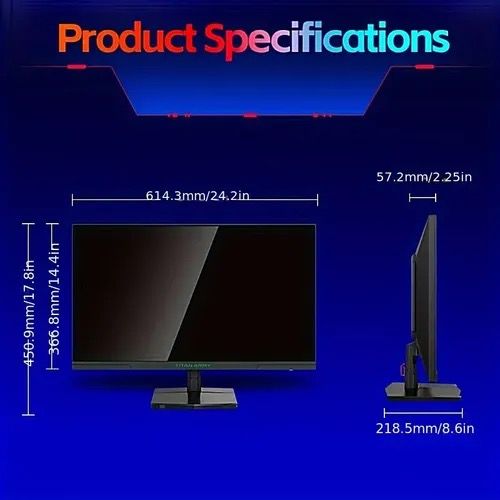 27 Ultra-Slim Monitor | 1080P 99% sRGB | FreeSync & Built-in Speakers 1000 sales