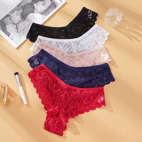 🔥Best Selling Lady Panties Women's Underwear Low-rise Sexy Lace Briefs for Women