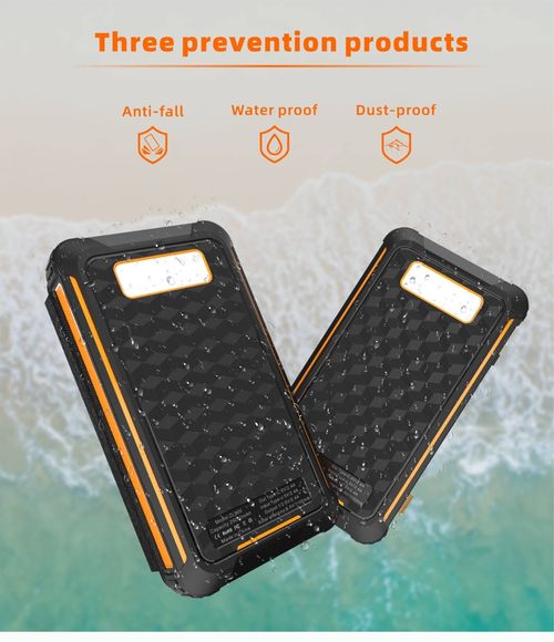 2025 New Triple-Proof Folding Solar Power Bank with Lighting