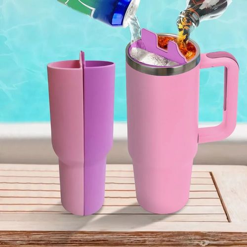 LOTUS Large Capacity Food Grade Silicone Liner 2 in 1 Beverage Separator Easy to Clean Liner Suitable for Stanley Accessories