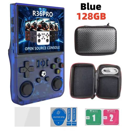 R36S Retro Handheld Game Console Pro, 70000+ Classic Games Portable Handheld Game Console 128GB