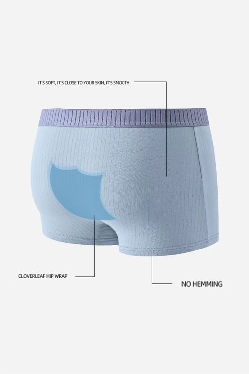 🔥🔥2 Pack-2025 Cotton Antibacterial Crotch Teen Boys Trendy Personality Boxer Shorts🔥🔥