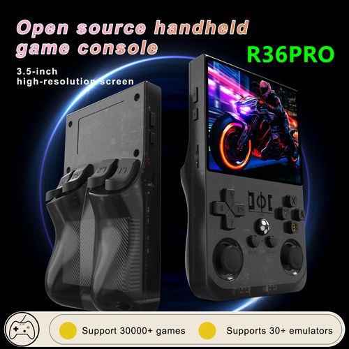R36S Retro Handheld Game Console Pro, 70000+ Classic Games Portable Handheld Game Console 128GB
