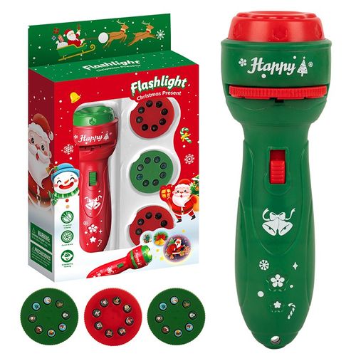 🎄🔥Christmas gift box: Children's Christmas Flashlight Projector, 24 Different Christmas Tree Santa Claus Christmas Image Projection Toy