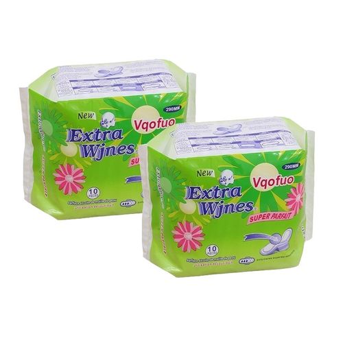 2 pack 12-hour dry 280mm sanitary napkin with breathable layer