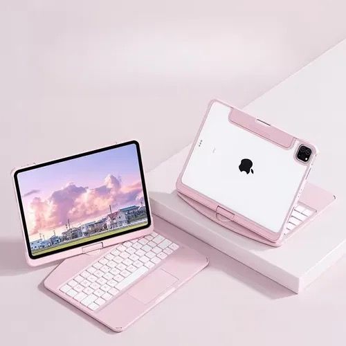 360 Rotation Keyboard iPad Air5 Pro 11 Magnetic Case Auto Sleep Wake Silent Mechanical Keys Office Study Travel