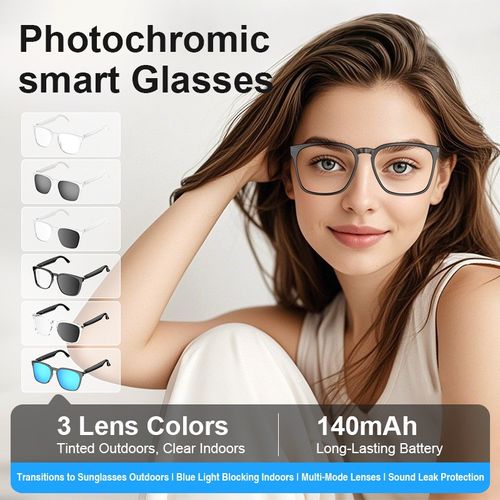 🔥AI translation smart glasses & light-changing multifunctional driving glasses Bluetooth wireless hands-free calling