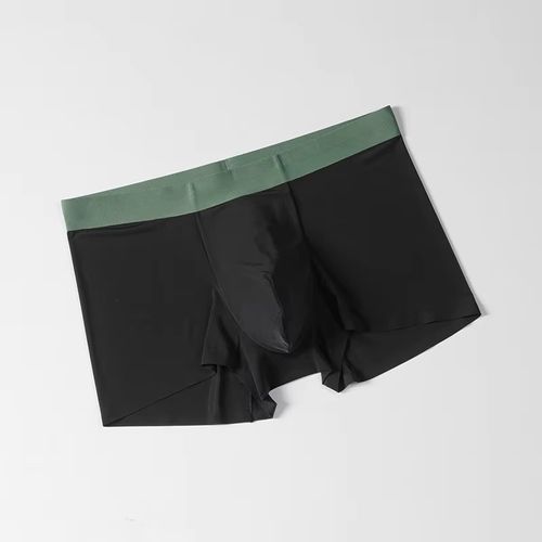2025 Men's ice silk underwear quick-drying seamless boxer briefs breathable sports