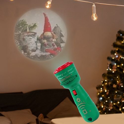 🎄🔥Christmas gift box: Children's Christmas Flashlight Projector, 24 Different Christmas Tree Santa Claus Christmas Image Projection Toy
