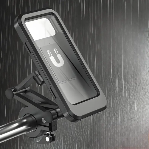 4-in-1 All-Terrain Phone Mount | Waterproof Shockproof Design | Bikes or ATVs or Strollers or Carryall