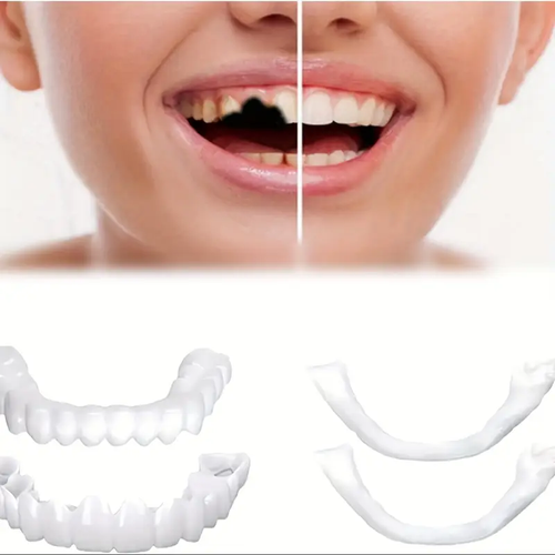 Buy one get two free Natural Denture Set | Food-Grade Resin | Comfort Fit for Men & Women