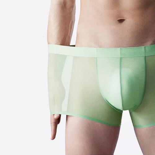 2025 Men's ice silk underwear quick-drying seamless boxer briefs breathable sports
