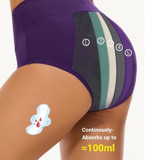 🔥3 pack--Best Seller High Waist Leak proof panties
